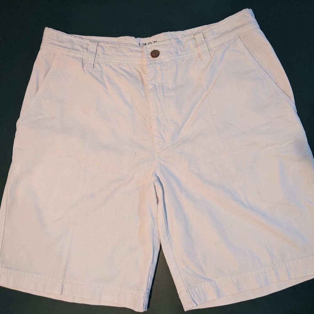 IZOD White Chino Shorts Size 34 Mens